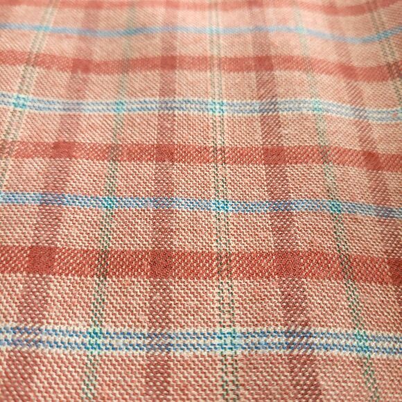 Plaid 2 Button Tailorbyrd Sportscoat Burnt Orange 46R Blazer Stretch Fabric Prep - Picture 16 of 16